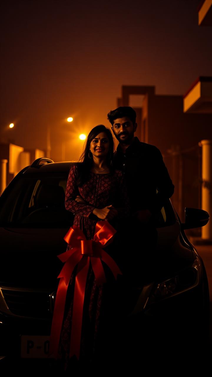 Cinematographer capturing a the first drive home moment in Hyderabad